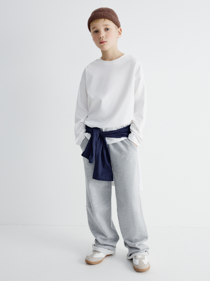 свободные брюки из футера для мальчиков 4610517275172 фотография