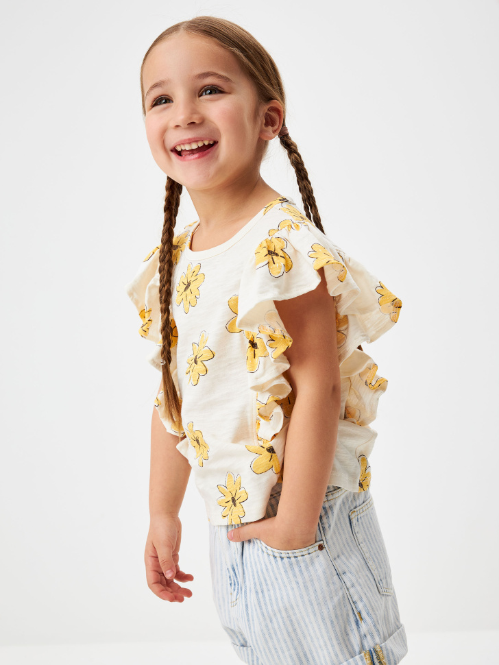 

Блузка с оборками для девочек