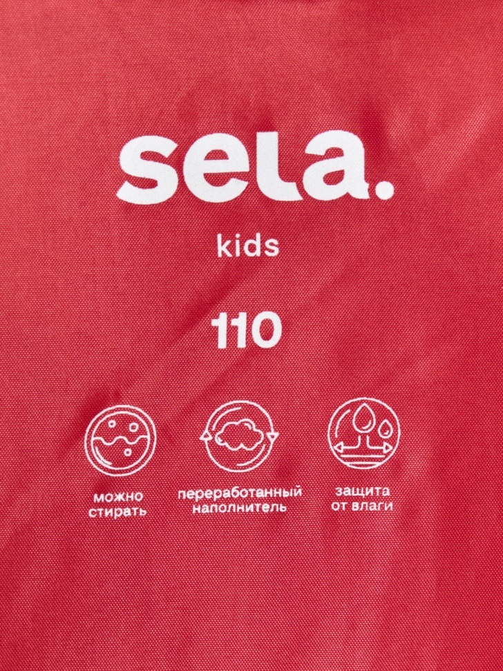 базовая стеганая куртка из нейлона для девочек из россии вид сбоку