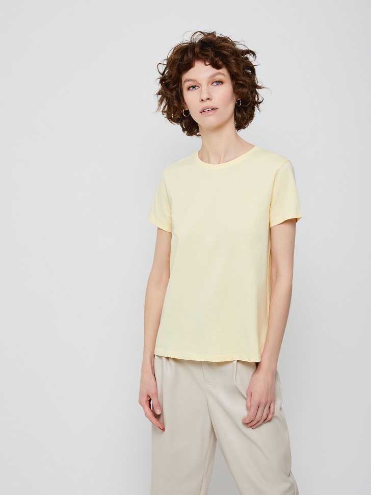 Базовая футболка из органического хлопка (желтый, M) от Sela
