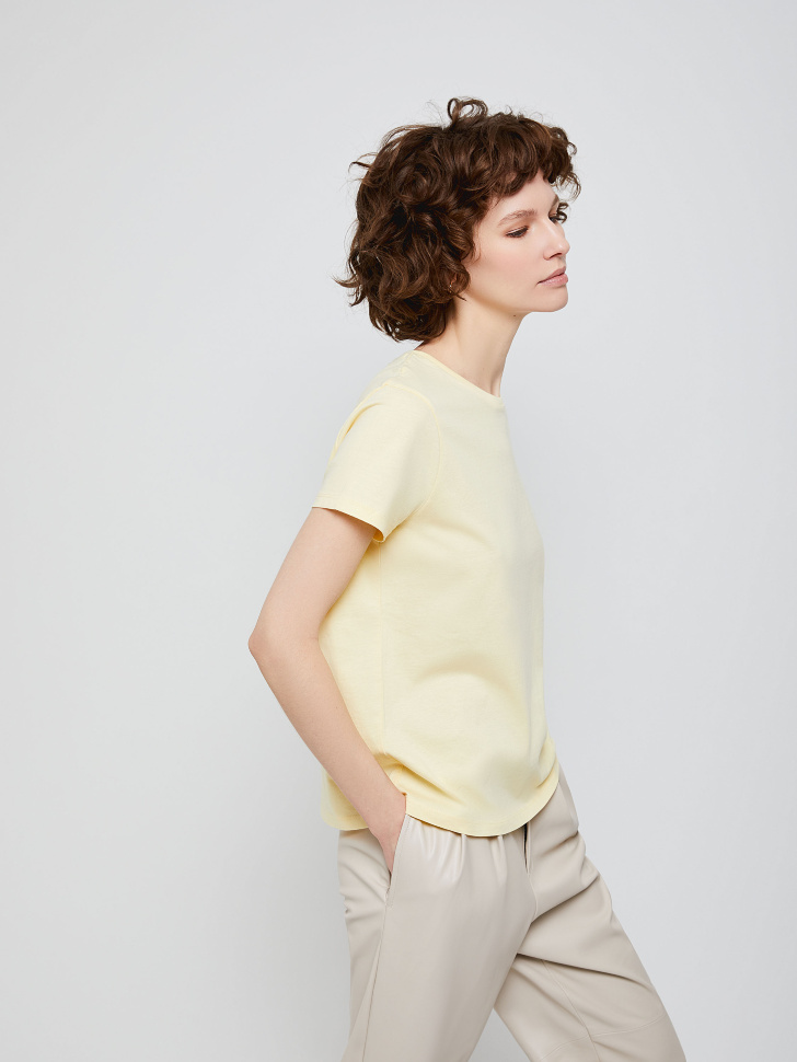 Базовая футболка из органического хлопка (желтый, M) от Sela