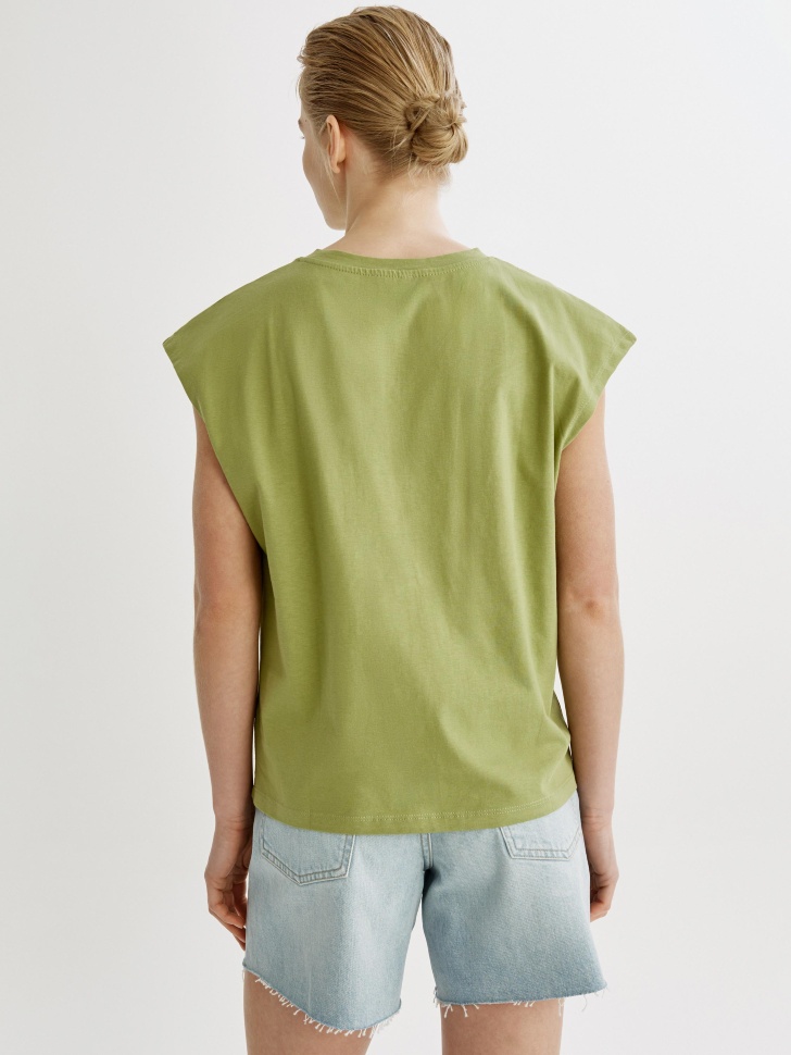 футболка оверсайз с коротким рукавом по цене 999 руб вид справа