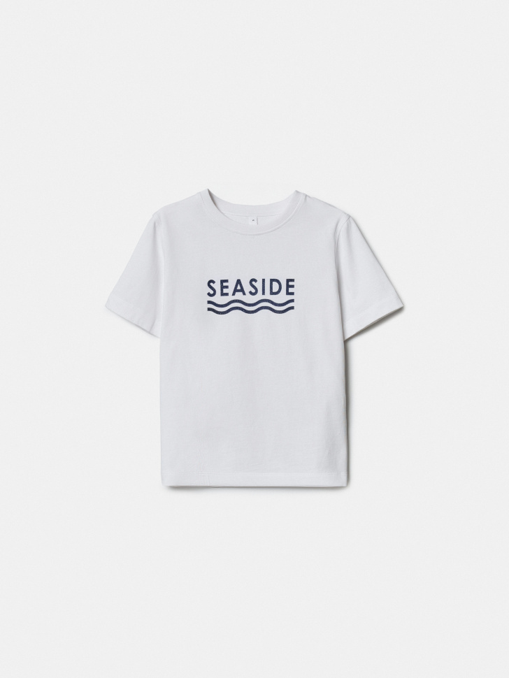 Футболка Sela с принтом Seaside, белый, арт. 52213