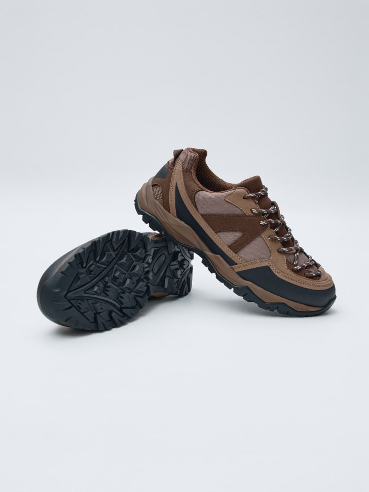 кроссовки из искусственного нубука и текстиля 4610517238238 со скидкой