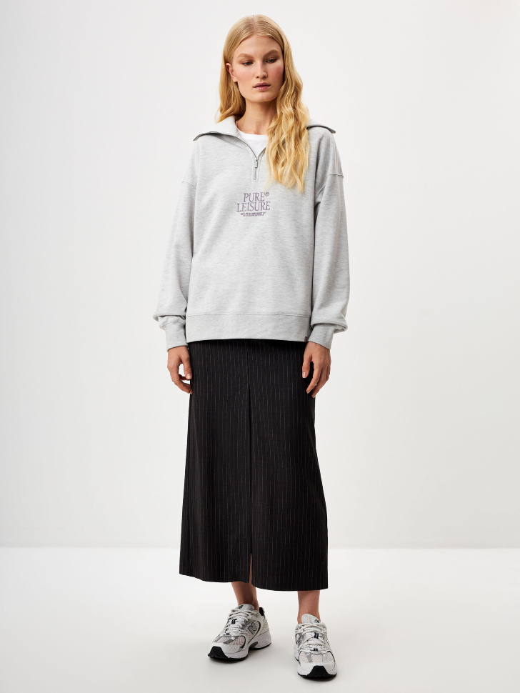 

Юбка макси в полоску