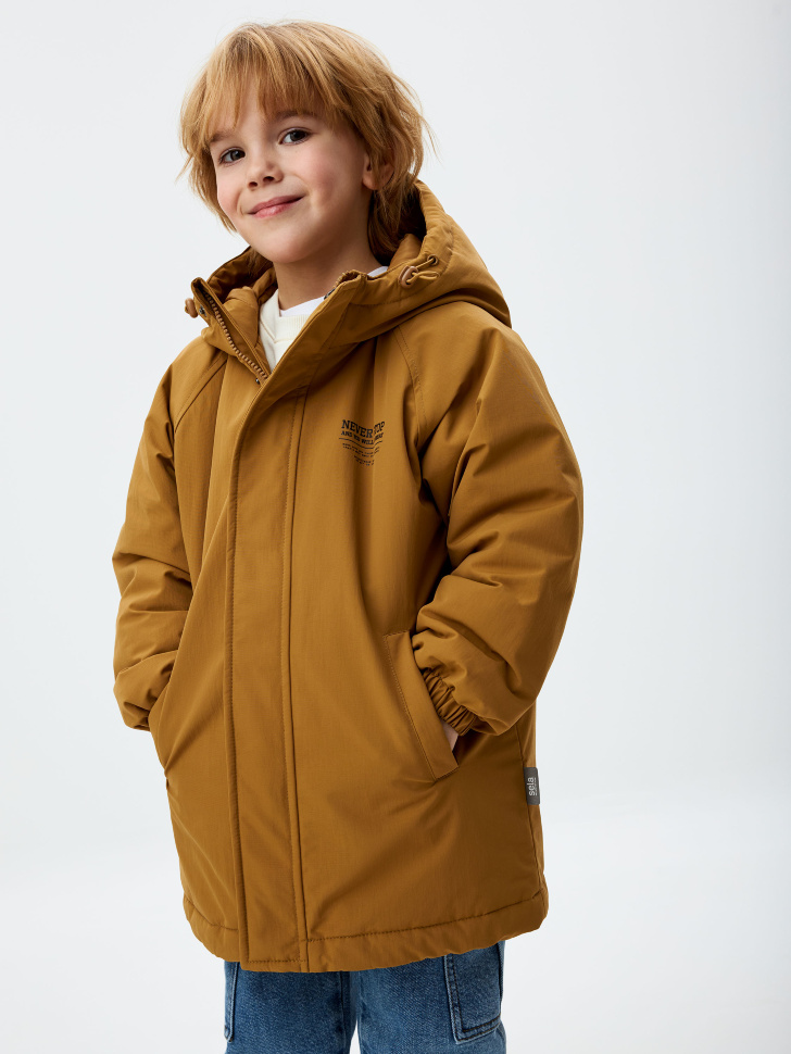 Демисезонная куртка с капюшоном для мальчиков - фото 1