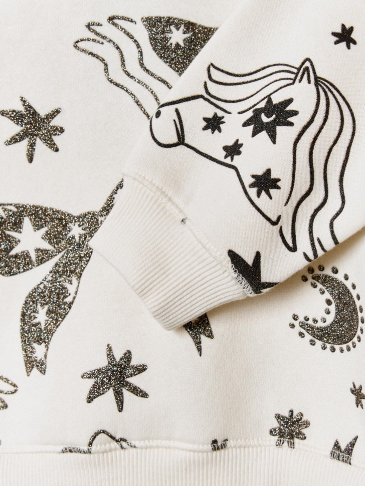 свитшот с новогодним принтом для девочек 4610517035141 с промокодом