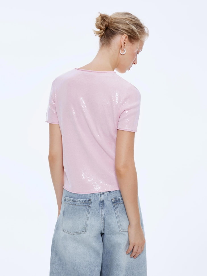 джемпер с пайетками из россии вид сбоку