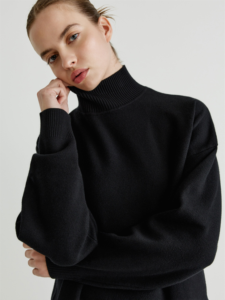 свитер с воротником-стойкой 4610517305626 фотография