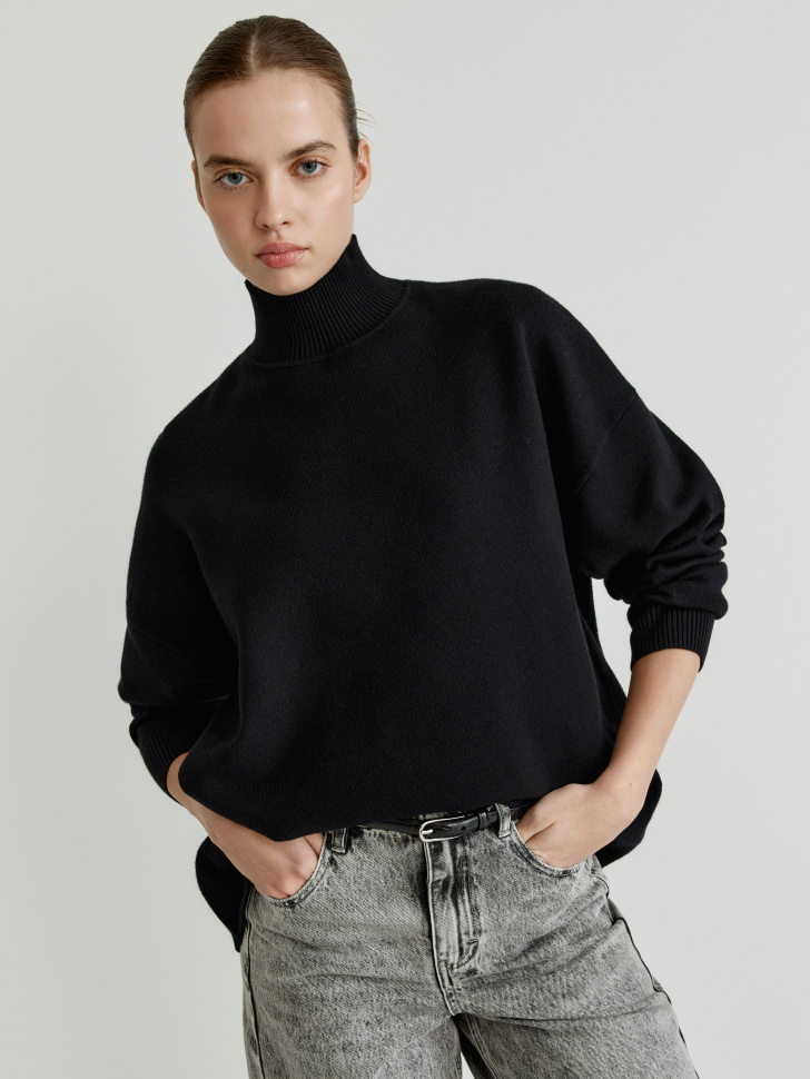 свитер с воротником-стойкой 4610517305626 в интернет магазине