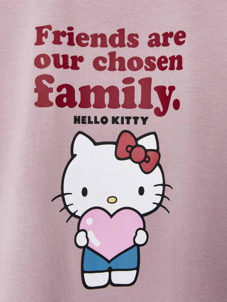 Футболка с принтом Hello Kitty для девочек. Фото №5