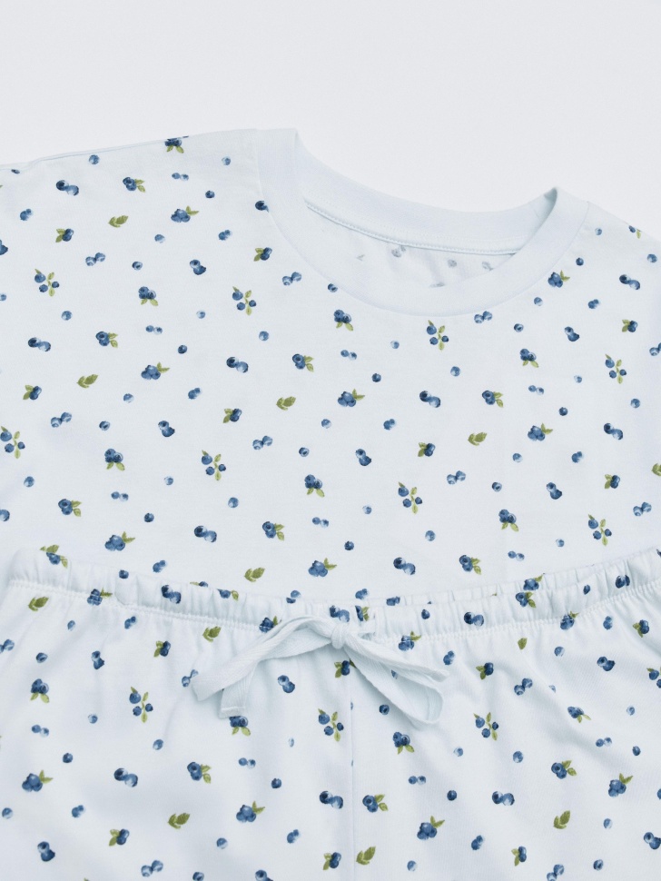 трикотажная пижама с принтом 4610517328113 по акции