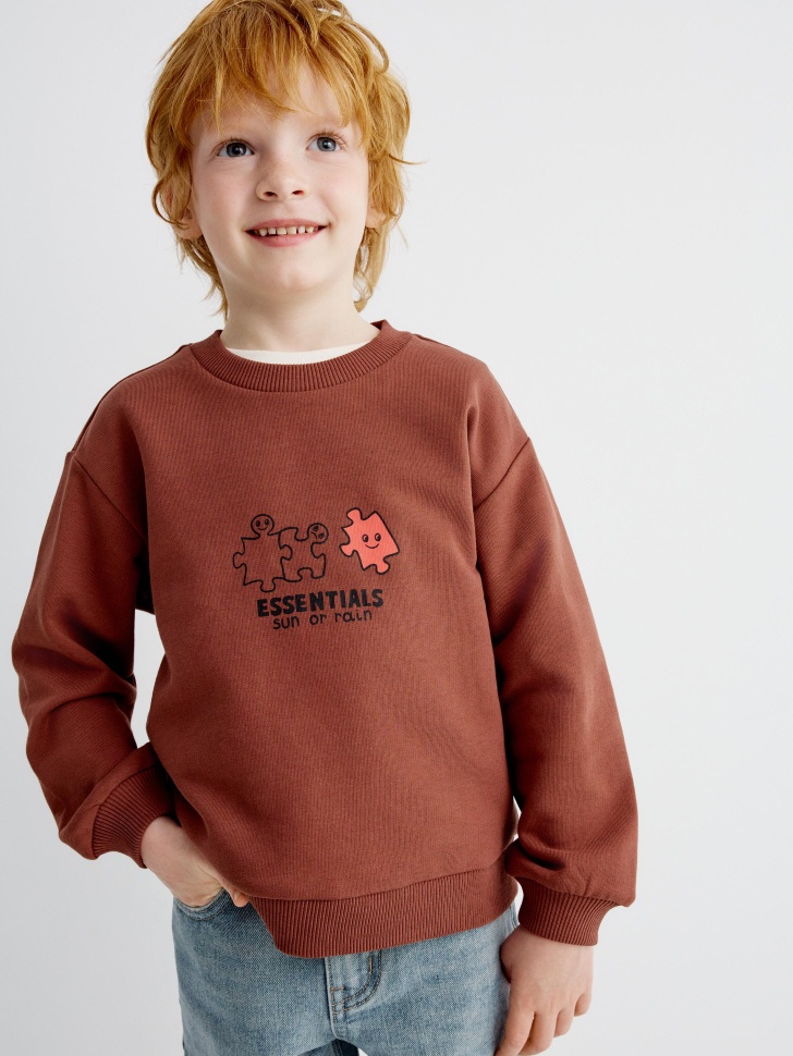 Свитшот с принтом для мальчиков, арт. 32016