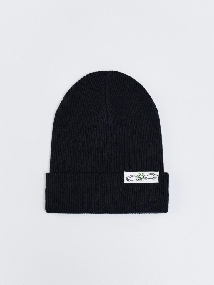 Шапка бини SELA, черный, арт. 34535