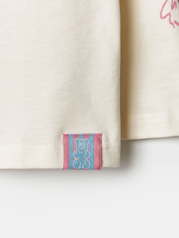 лонгслив с принтом для девочек из россии вид сбоку