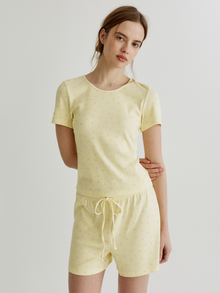 

Домашняя футболка с принтом, SL6803140306