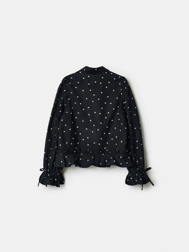 блузка с пышными рукавами для девочек от бренда sela вид слева