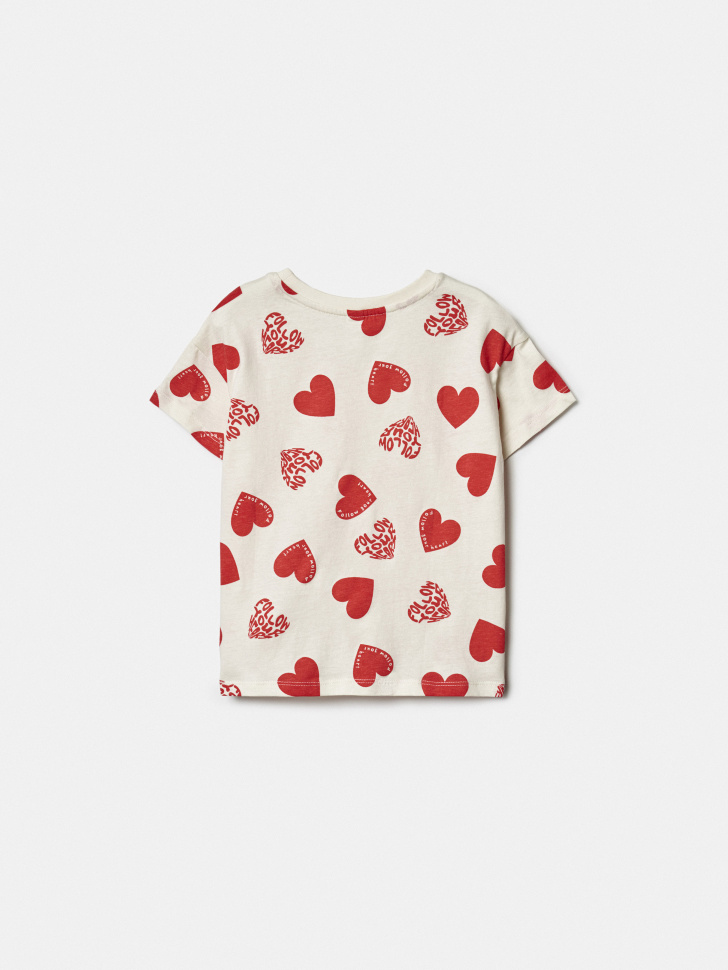 футболка с принтом для девочек по цене 599 руб вид справа