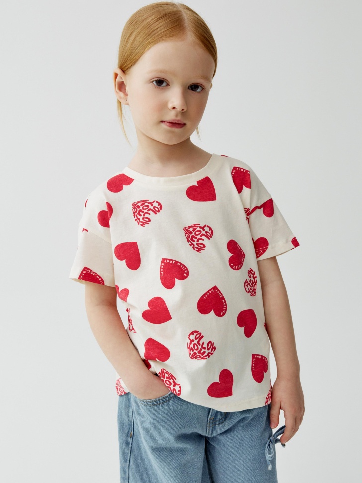 футболка с принтом для девочек 4680704496055 фотография