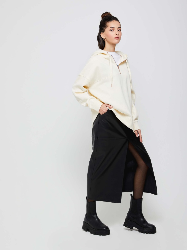 

Худи с молнией, Белый