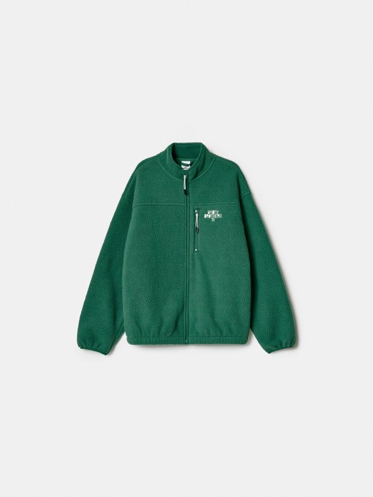 Флисовая толстовка SELA ART PEOPLE Angry Brothers 11, зеленый, арт. 45029