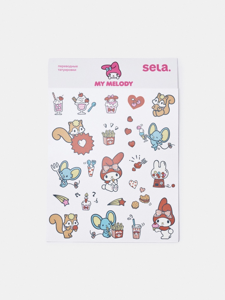 Детские переводные татуировки My Melody, разноцветный, арт. 44940