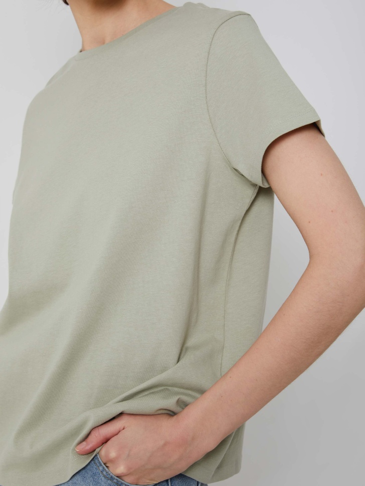 Базовая футболка из органического хлопка (зеленый, XL) от Sela