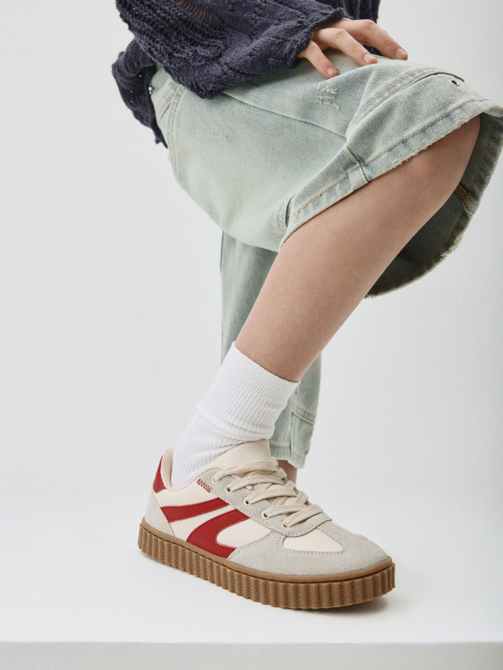 

Кожаные кеды детские