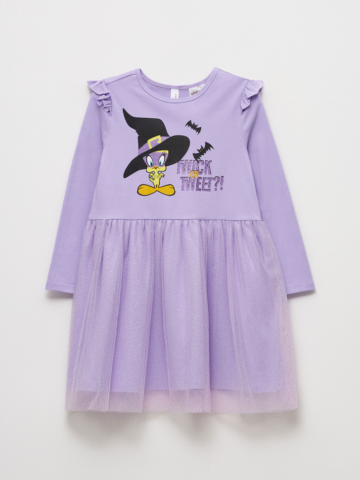 

Платье с принтом Looney Tunes для девочек, Фиолетовый