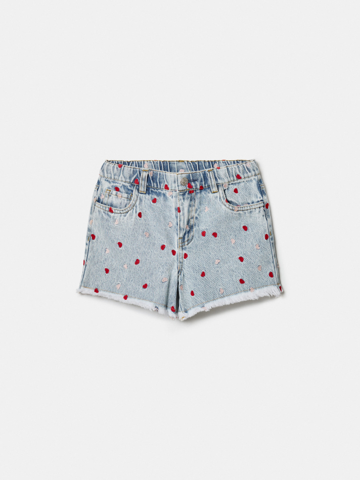 Шорты джинсовые SELA для девочек, голубой, арт. 50449