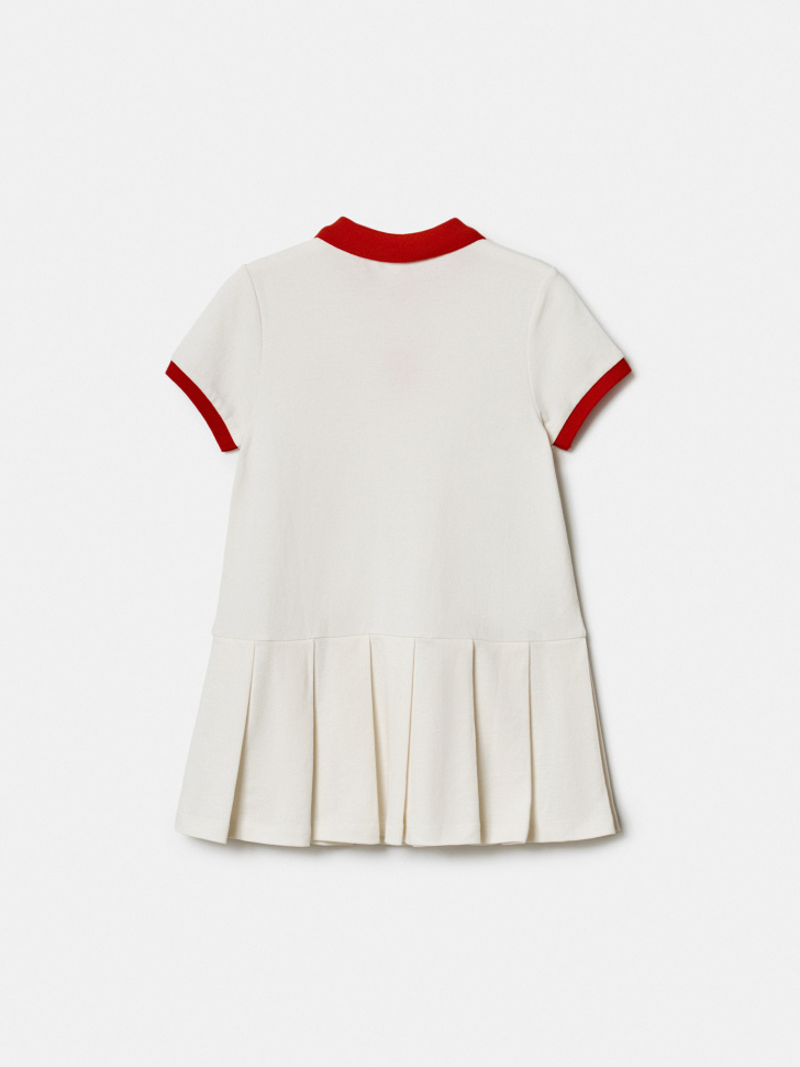 платье с воротником поло для девочек из россии вид сбоку