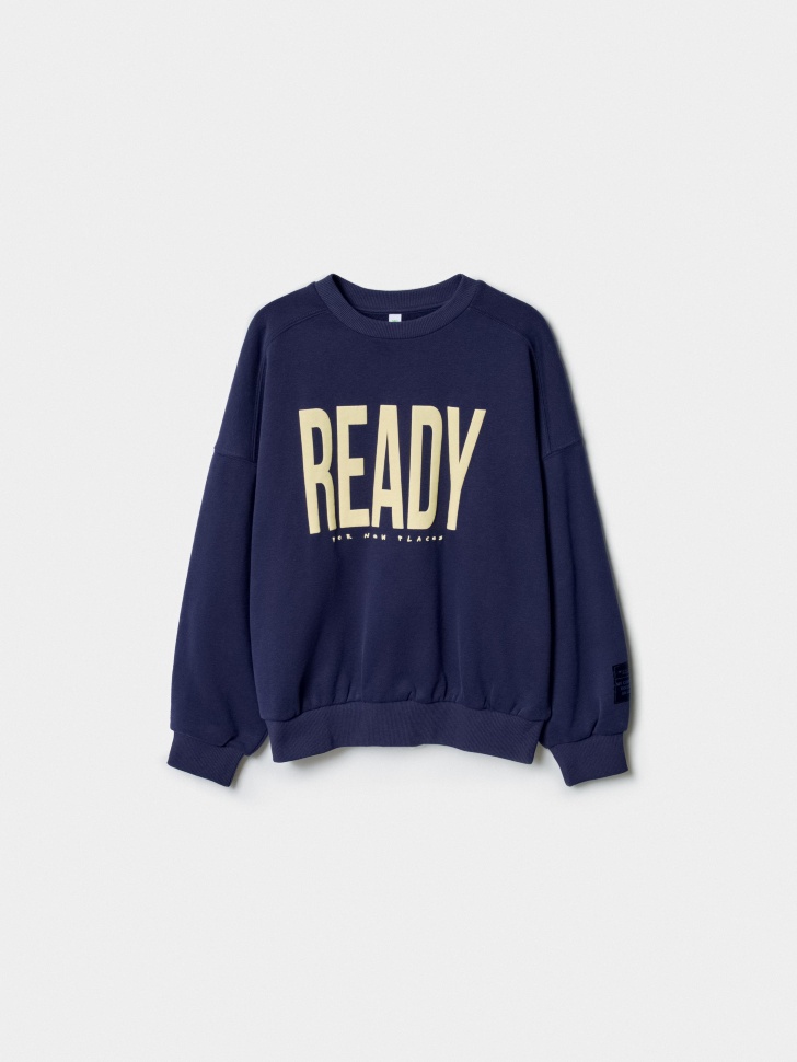 свитшот оверсайз с принтом для мальчиков из россии вид сбоку