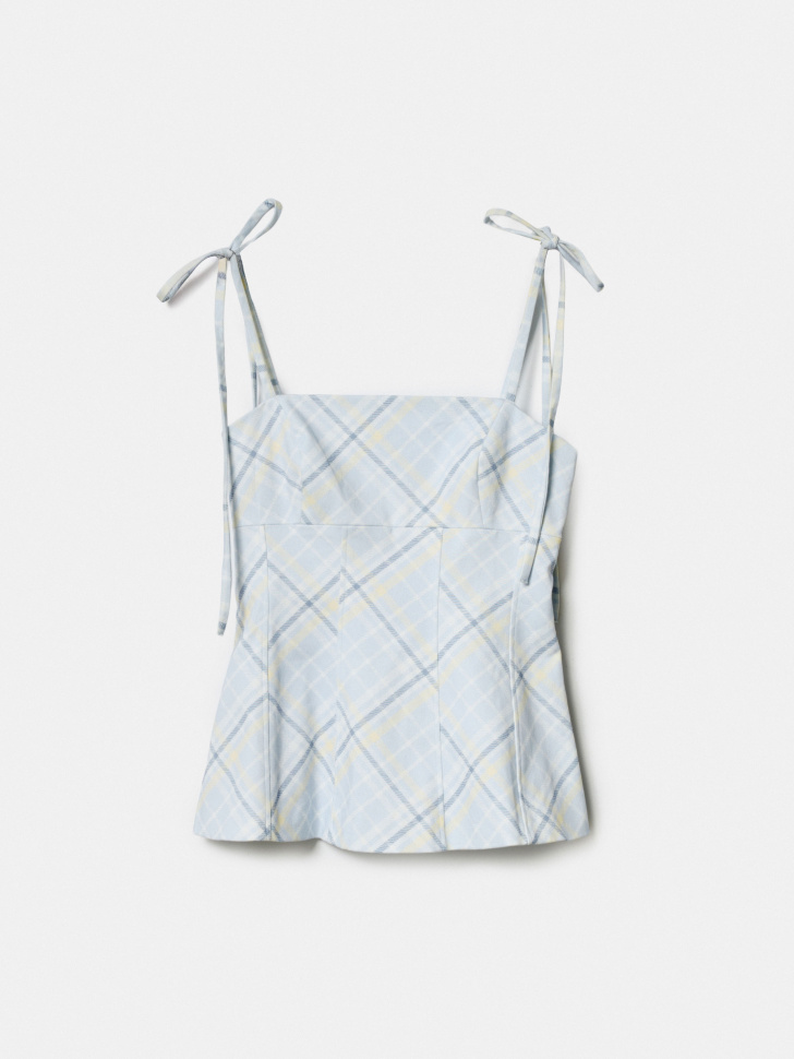 топ в корсетном стиле из линейки  young из проверенных материалов спереди