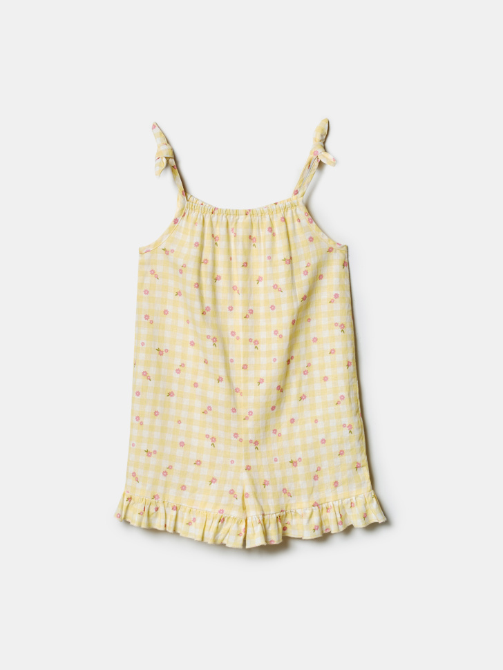 летний комбинезон из смесовой вискозы для девочек по цене 1999 руб вид справа