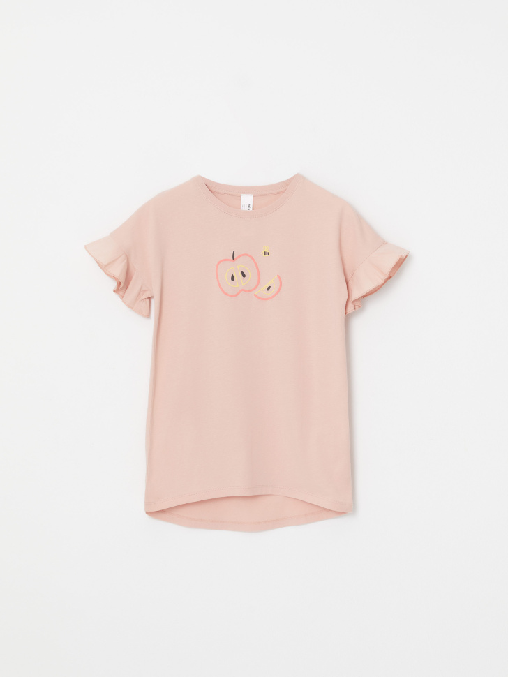 Ночная сорочка с принтом для девочек (розовый, 116-122 (6-7 YEARS)) от Sela