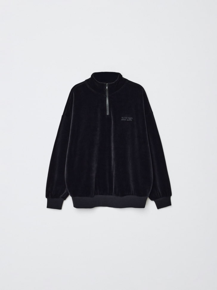 велюровый свитшот с вышивкой для мальчиков 4680798745954 купить с доставкой