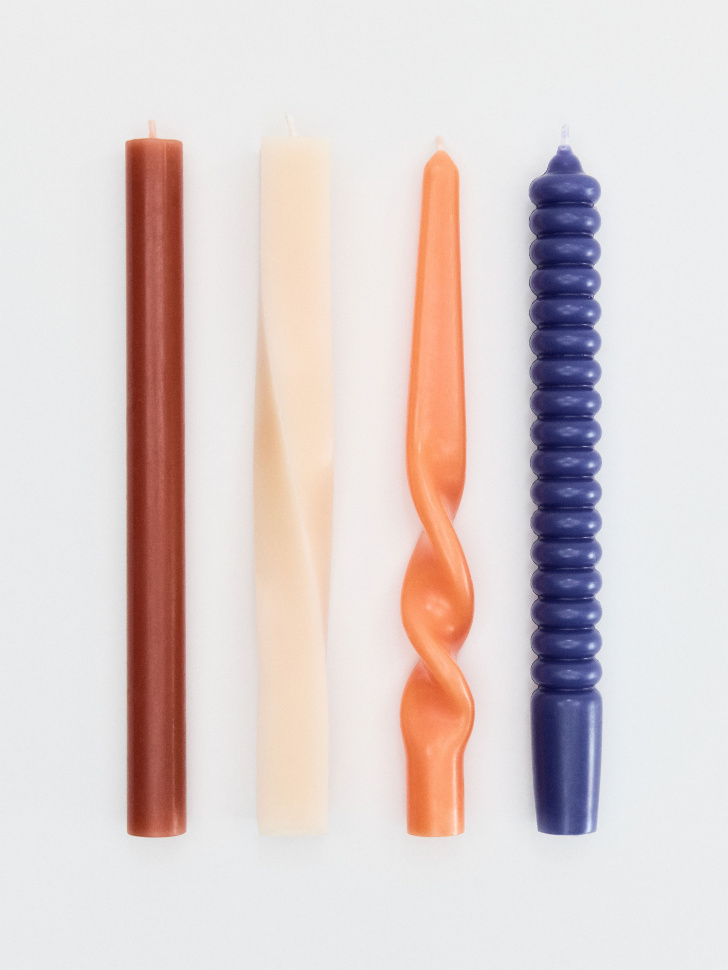 

Набор фигурных столовых свечей, 4 шт., SL5811227030