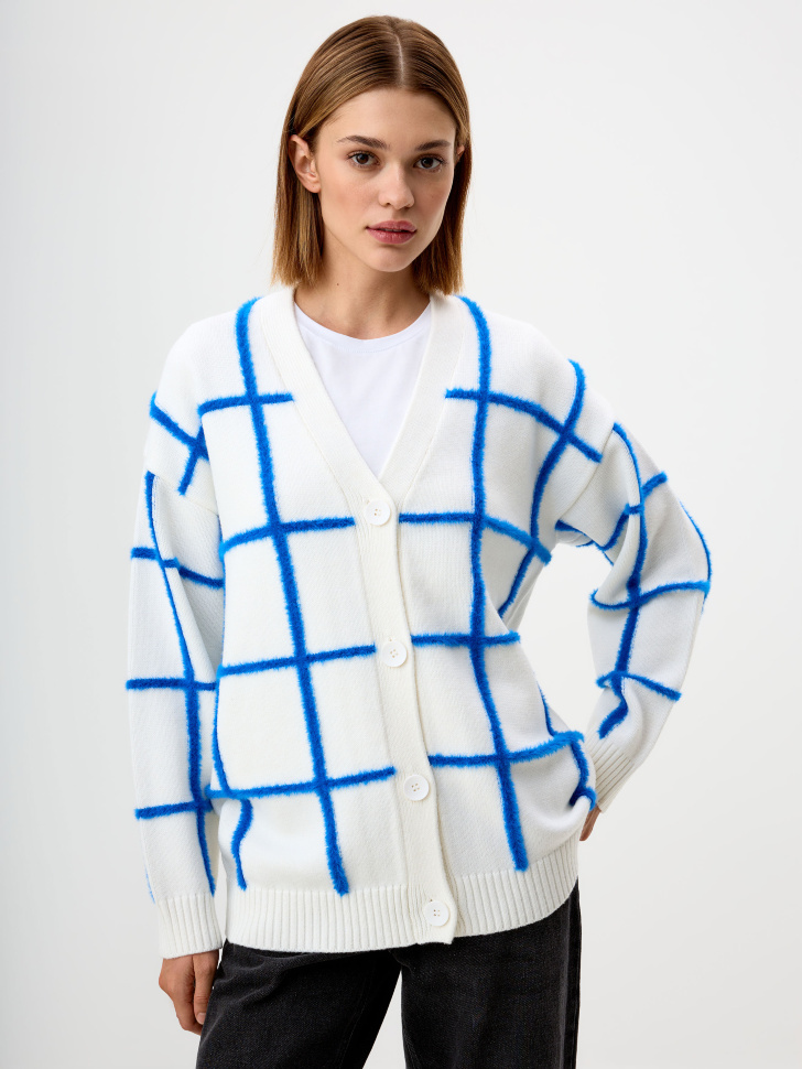 

Вязаный кардиган из смесовой шерсти, 3811010618