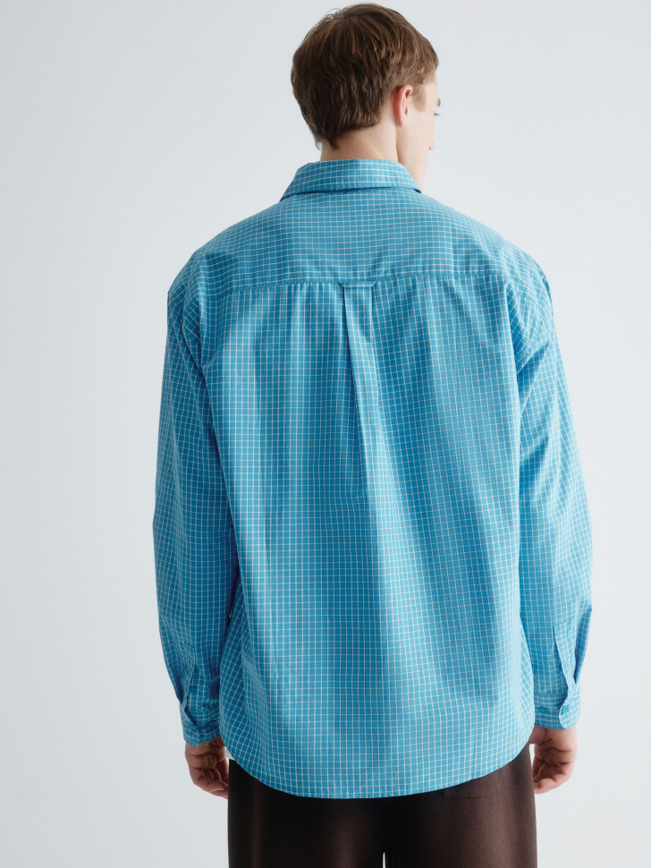 хлопковая рубашка в клетку 4610517129987 с промокодом