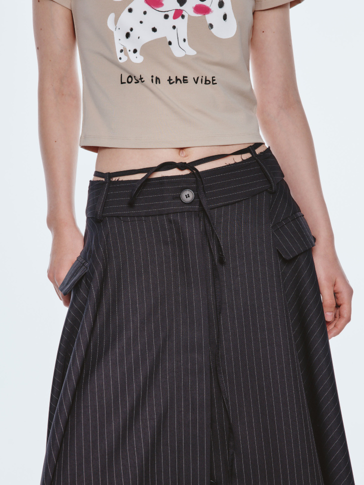 юбка миди из линейки  young по цене 4299 руб вид справа