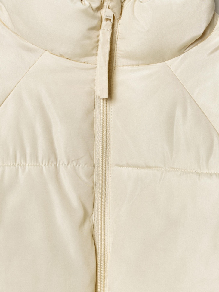 дутая стеганая куртка для девочек из россии вид сбоку