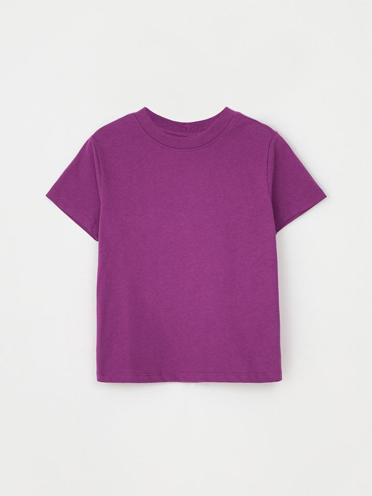 Базовая футболка для девочек (фиолетовый, 110) sela 4680168609008