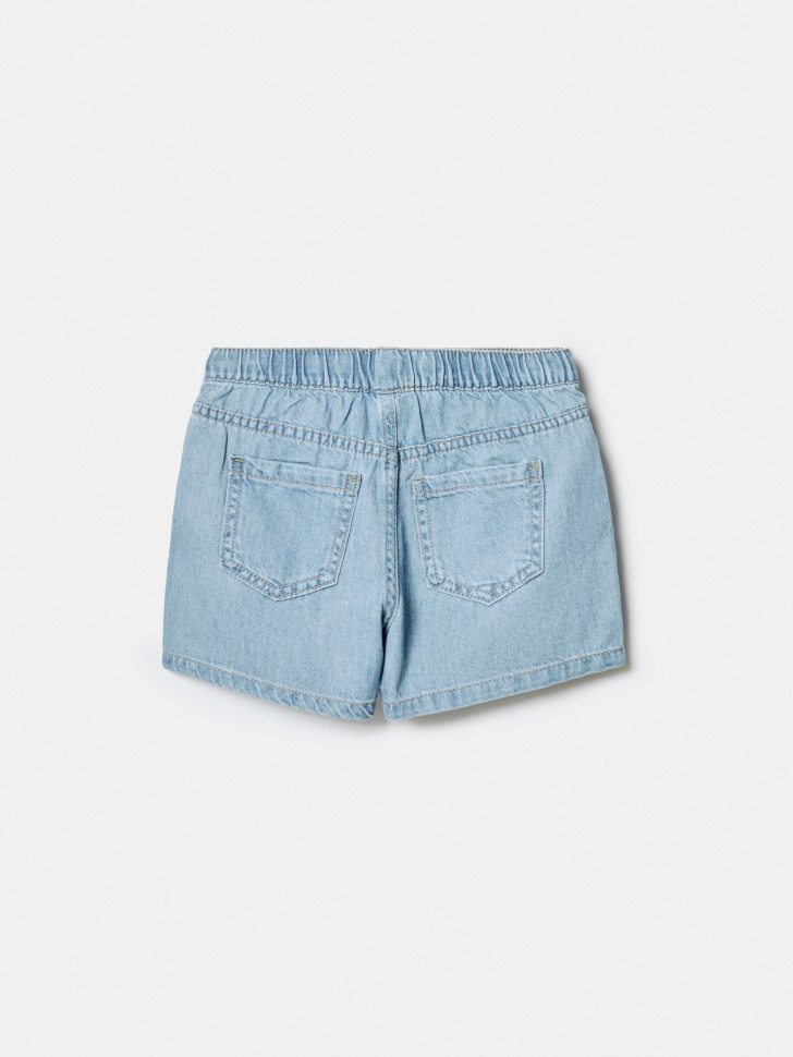 джинсовые шорты на резинке для девочек по цене 1299 руб вид справа