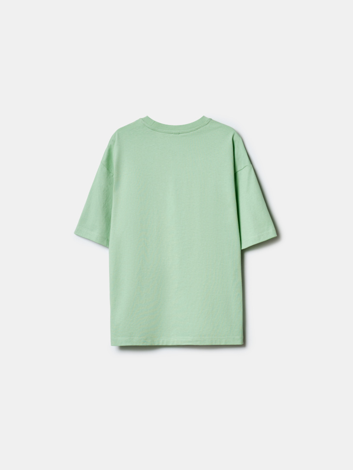 футболка оверсайз с принтом для мальчиков из россии вид сбоку