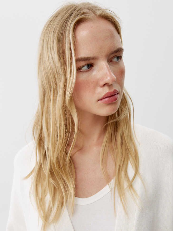 вязаный кардиган оверсайз из россии вид сбоку