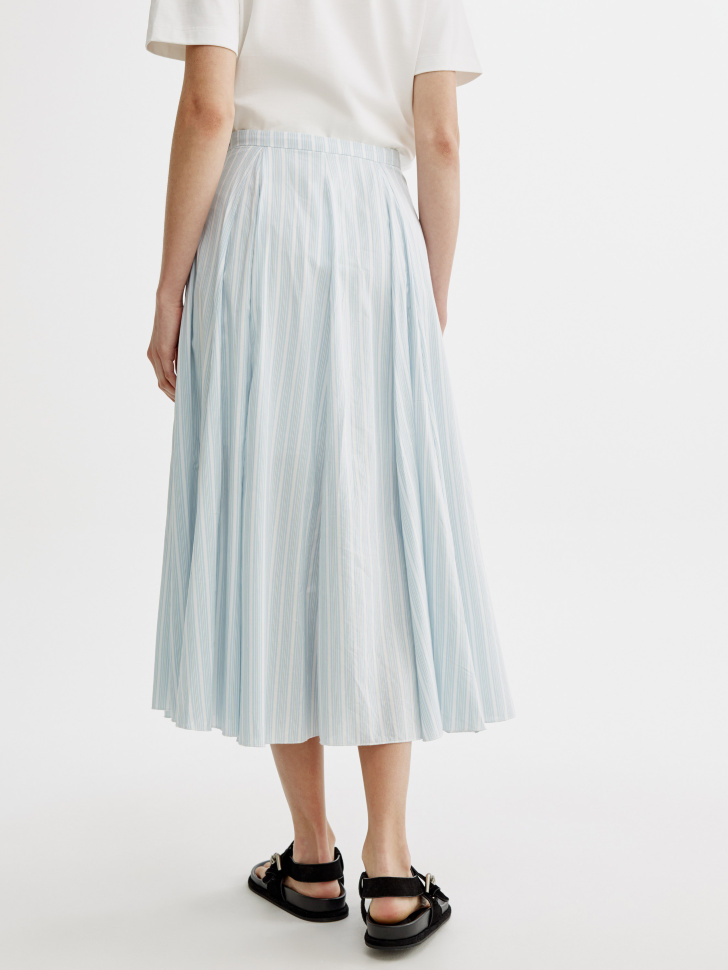 юбка миди с клиньями из хлопка и вискозы по цене 3999 руб вид справа