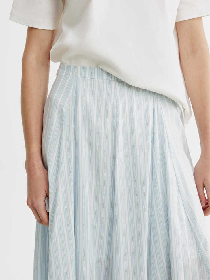 юбка миди с клиньями из хлопка и вискозы из россии вид сбоку