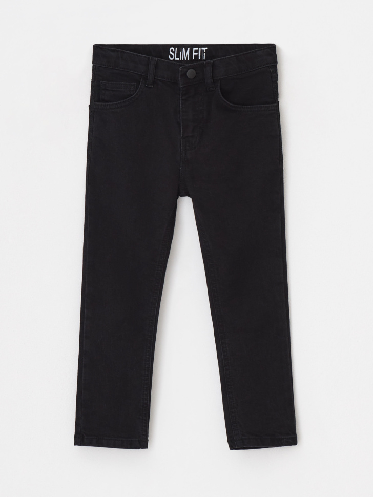 Джинсы Slim fit для мальчиков (черный, 98)