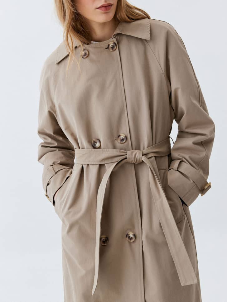 

Классический двубортный тренч