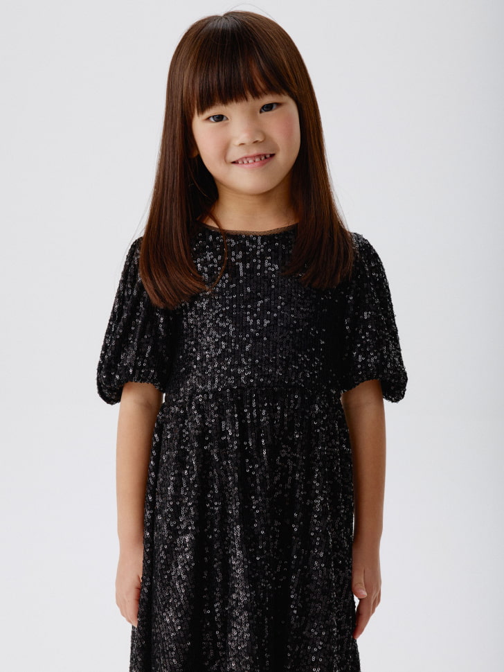 платье с пайетками для девочек 4610517026538 по акции